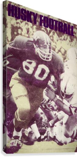 1974 Washington Huskies Football Art  Canvas Print