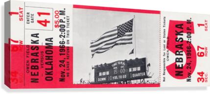 1966 Oklahoma vs. Nebraska Canvas Print
