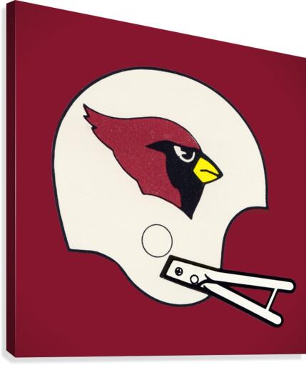 1982 Cardinals Football Helmet Art Canvas Print