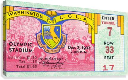1932 Washington vs. UCLA Canvas Print