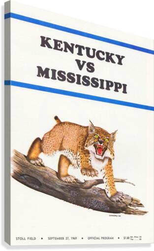 1969 Ole Miss Rebels at Kentucky Wildcats Canvas Print