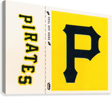 1981 Pittsburgh Pirates Fleer Decal Poster Canvas Print