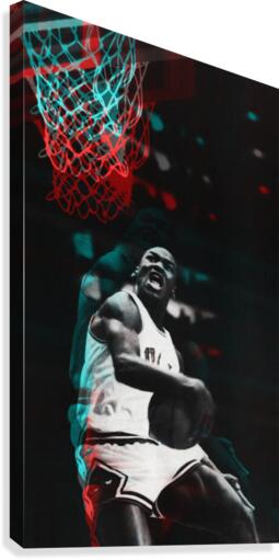 1985 Michael Jordan Art Poster Canvas Print