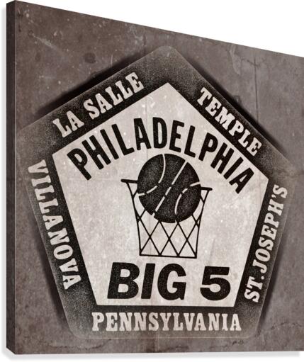 1983 Philadelphia Big 5 College Basketball Art Canvas Print