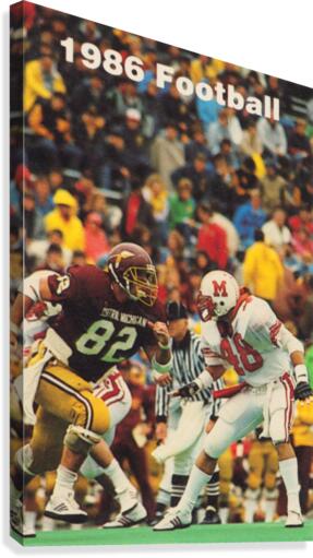 1986 Central Michigan Football Poster  Canvas Print
