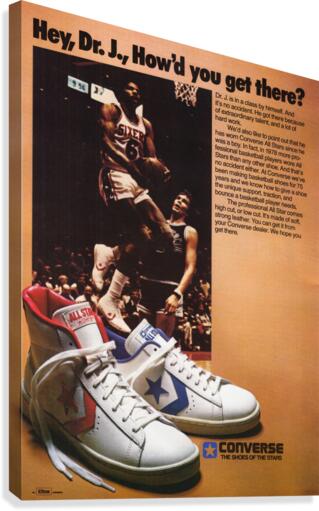 1978 J Converse Shoe Ad Poster by Row One Brand Wall Art