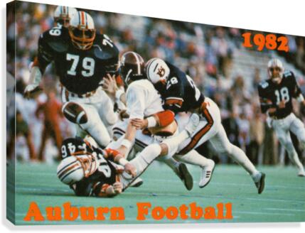 1982 Auburn Football Poster Row 1  Canvas Print