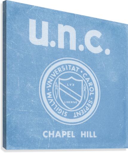 1960s UNC Chapel Hill Art Canvas Print