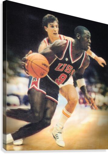 1984 Michael Jordan USA Basketball Art  Canvas Print