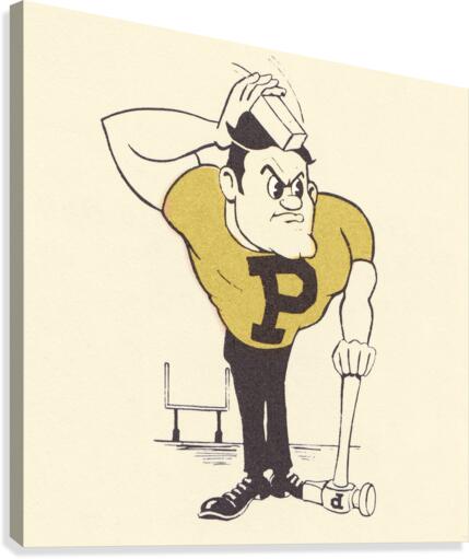 1982 Purdue Pete Football Art | Row 1 Canvas Print