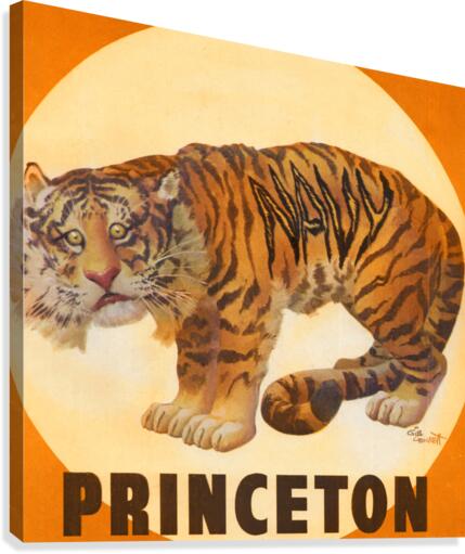 1949 Princeton Tiger Art by Gib Crockett | Row 1 Canvas Print
