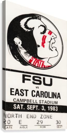 East Carolina Pirates vs. Florida State Seminoles 1983 Canvas Print