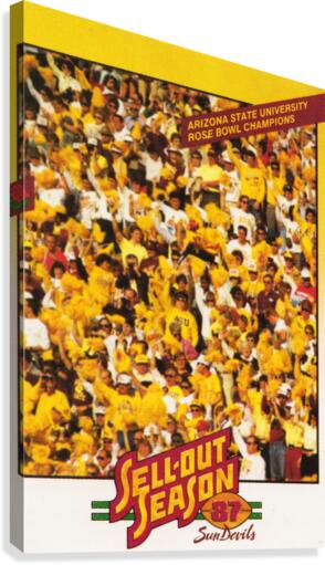 1987 Arizona State Retro Football Art Canvas Print