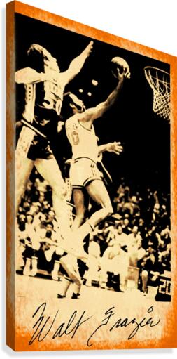 1976 New York Knicks Walt Frazier Art  Canvas Print