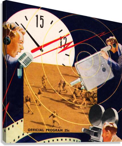 1948 Football Media Art  Canvas Print