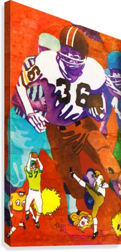 1969 Retro Football Art  Canvas Print