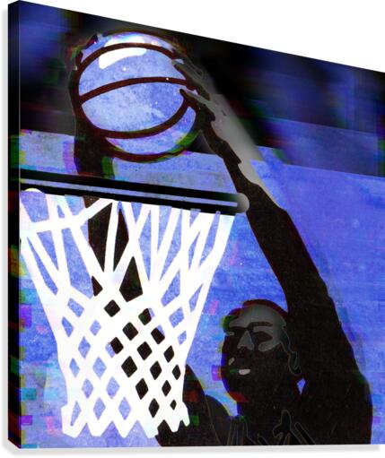 1988 Rim Rockin Basketball Dunk Art Canvas Print