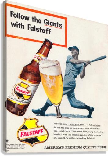 1960 Falstaff Beer Vintage Metal Sign by Row One Brand Wall Art