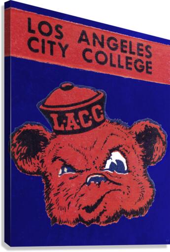 Vintage Los Angeles City College Cubs Canvas Print