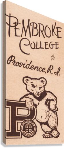 Vintage Pembroke College Art Canvas Print