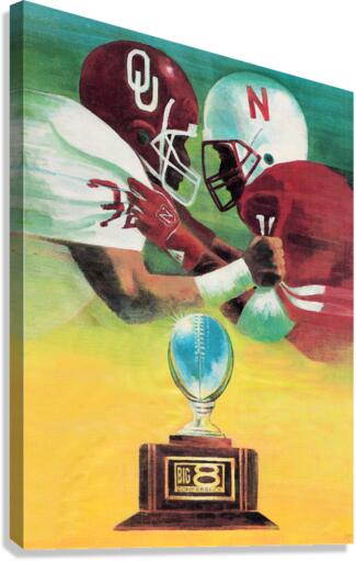 1987 Oklahoma vs. Nebraska Football Art Canvas Print