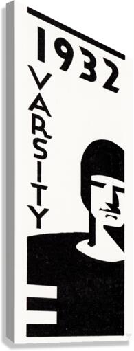 1932 Varsity Football Art Canvas Print