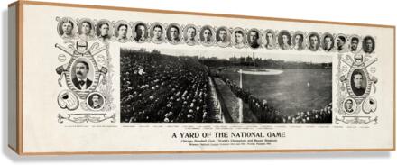 1907 Chicago Cubs A Yard of the National Game  Canvas Print