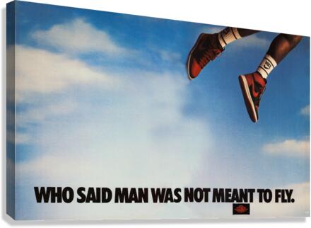 1985 Nike Air Jordan Ad by Row One Brand Wall Art