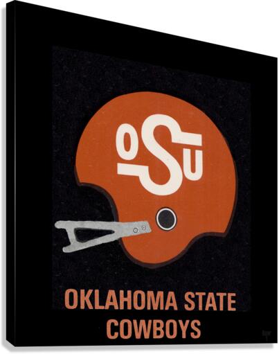 1980 Retro OSU Cowboys Football Helmet Art by Row One Brand Wall Art 1980 Retro OSU Cowboys Football Helmet Art by Row One Brand Wall Art