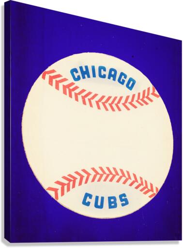Vintage Chicago Cubs Baseball Wall Art Canvas Print
