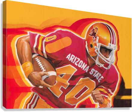 1983 Arizona State Football Art Remix Canvas Print
