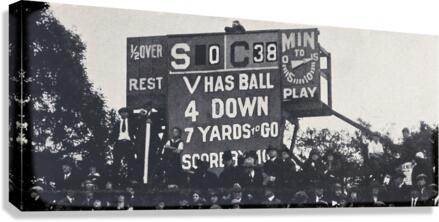 Vintage Twenties Big Game Scoreboard Canvas Print