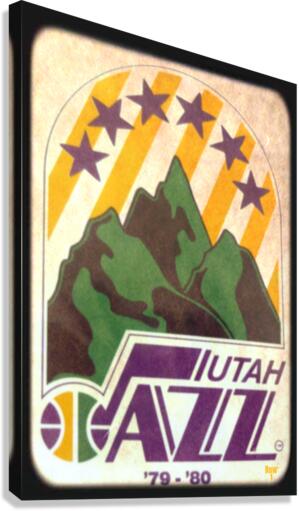 1979 utah jazz viewfinder slide art Canvas Print