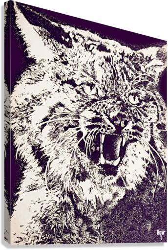 Vintage Kansas State Wildcat Art Canvas Print