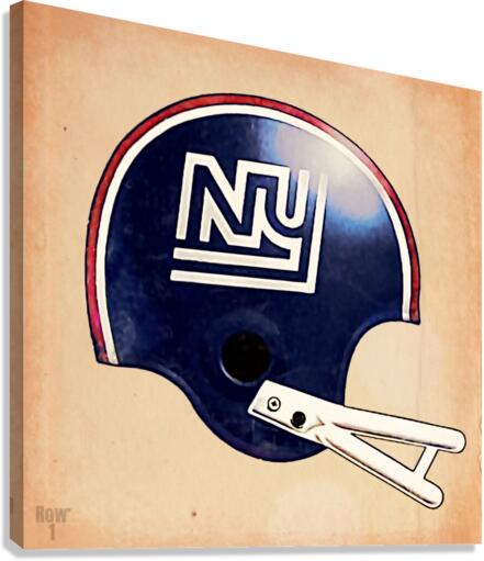 Vintage New York Giants Football Helmet Art Canvas Print