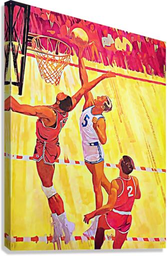 1967 Basketball Art Canvas Print
