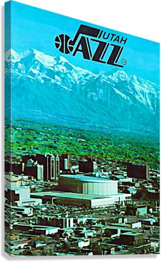 1979 Utah Jazz Art Remix Canvas Print