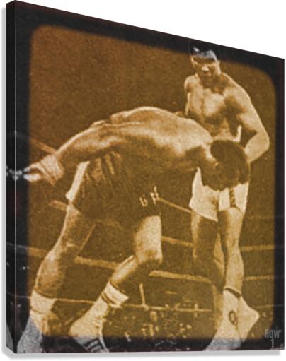 Foreman vs. Ali Boxing Viewfinder Slide Art Canvas Print