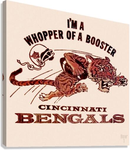 Vintage Sixties Bengals Art Canvas Print