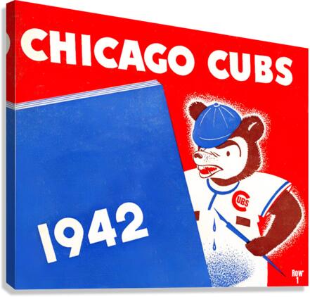 1942 Chicago Cubs Art Canvas Print