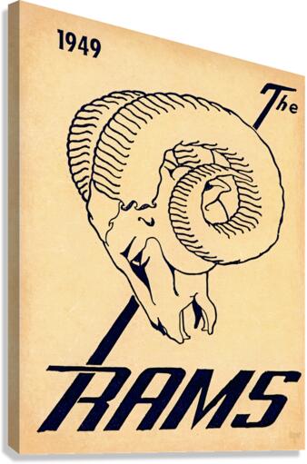 1949 LA Rams Wall Art Canvas Print