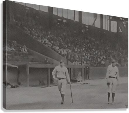 Babe Ruth Warming Up Canvas Print