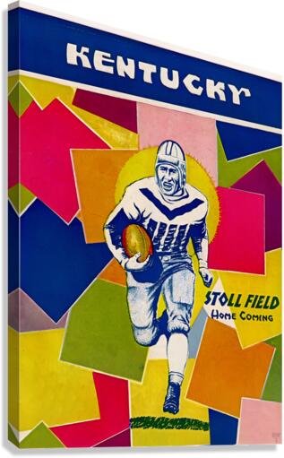 1932 kentucky football art remix Canvas Print