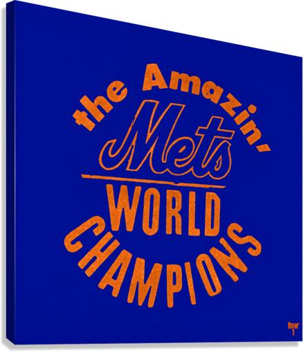 1969 Amazin Mets World Champions Art Canvas Print