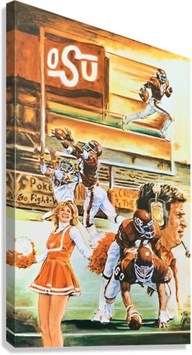 1978 Oklahoma State Cowboys Football Art by Ted Watts by Row One