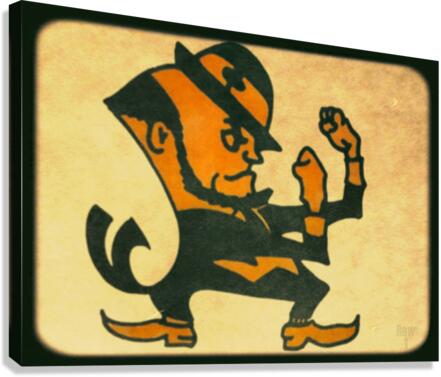 University of Notre Dame Leprechaun Mascot Viewfinder Slide Art Canvas Print