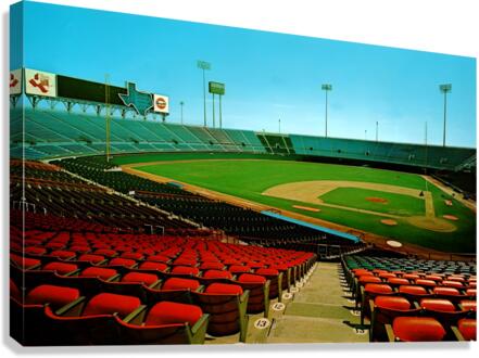 Retro Arlington Stadium Ballpark Art Canvas Print