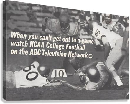 1966 ABC College Football Advertisement Print  Canvas Print