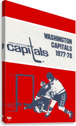 Retro Washington Capitals Poster Canvas Print