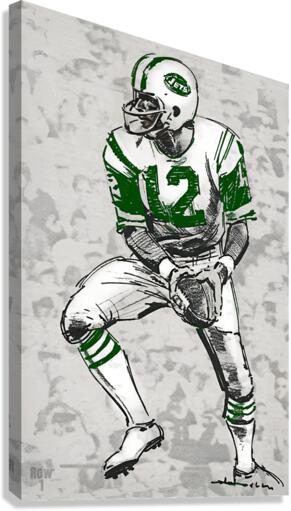 1969 New York Jets Joe Namath Art Canvas Print